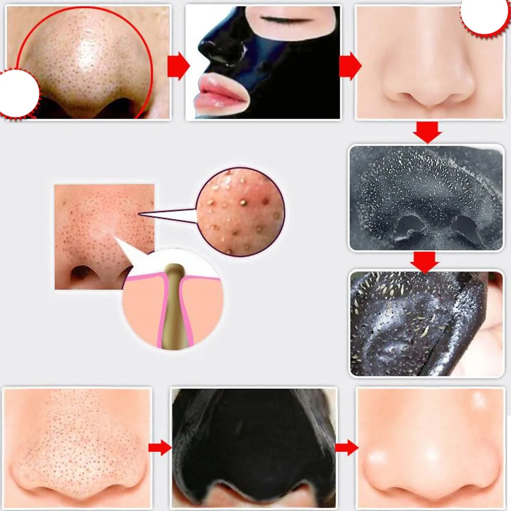 20 шт. удаляющие черные глубокие маски для лица очищающие отшелушивающие грязевые