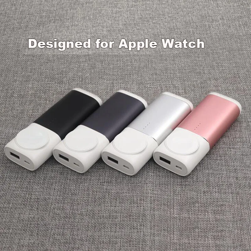 5200 мАч портативное беспроводное зарядное устройство для Apple Watch 3 2 1 Внешнее