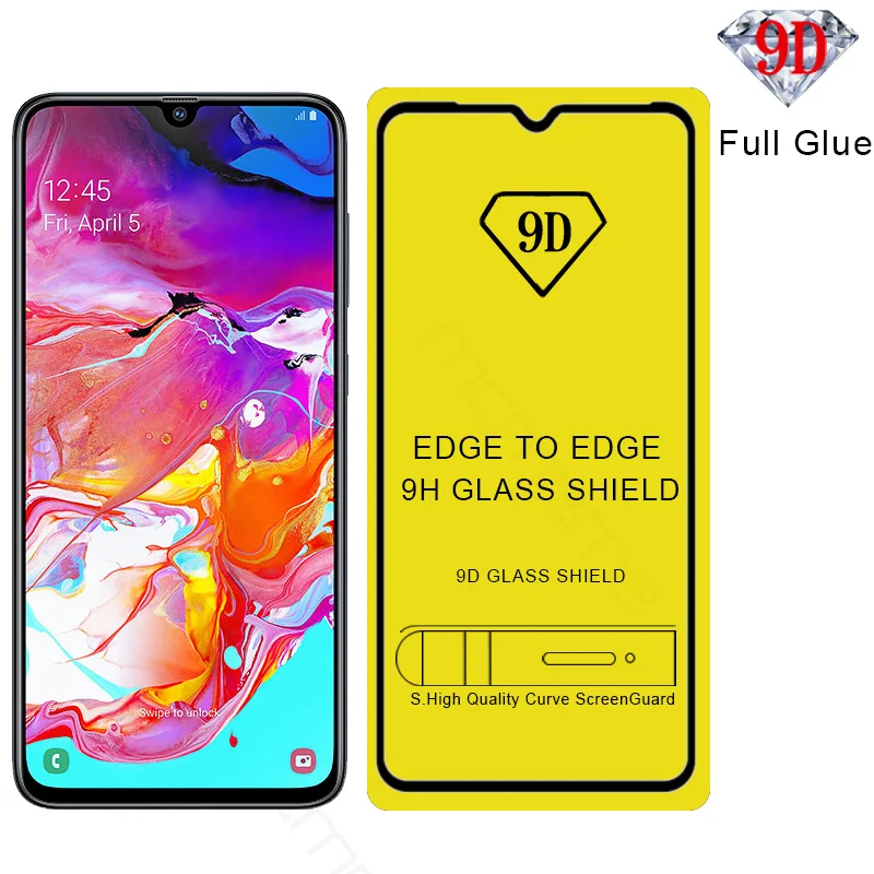 9D полное закаленное стекло для Samsung Galaxy A20 A40 A70 A30 A50 A10 A 20 40 70 30 50 10 покрытие Защитная