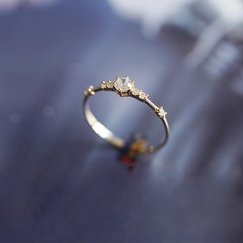 Обручение сплав кольца для Для женщин розового золота 2019 Мода белый 4/5/6/7/8/9/10/11