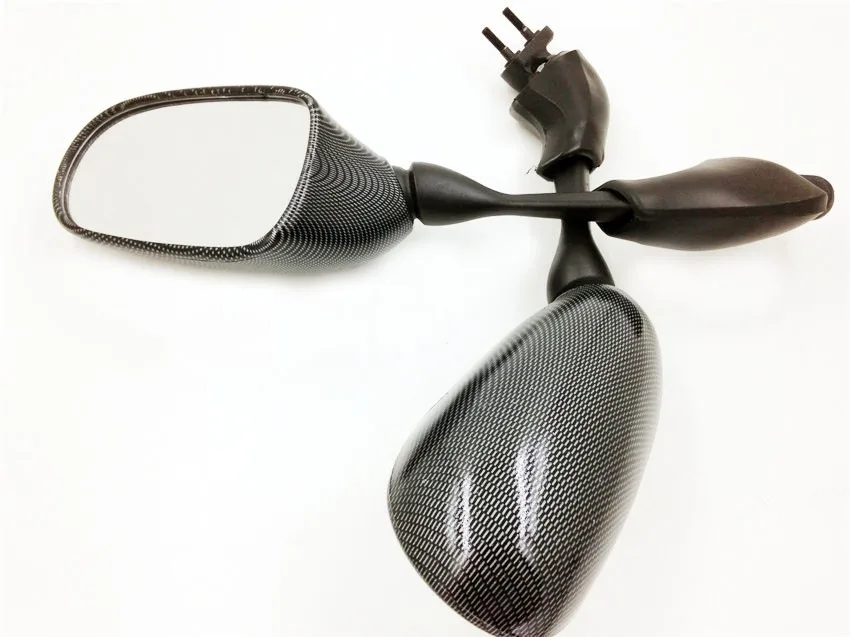 Зеркало мотоциклетное Сменное из углеродного волокна для Yamaha 2001 2005 FZ1 / FZS1000|motorcycle