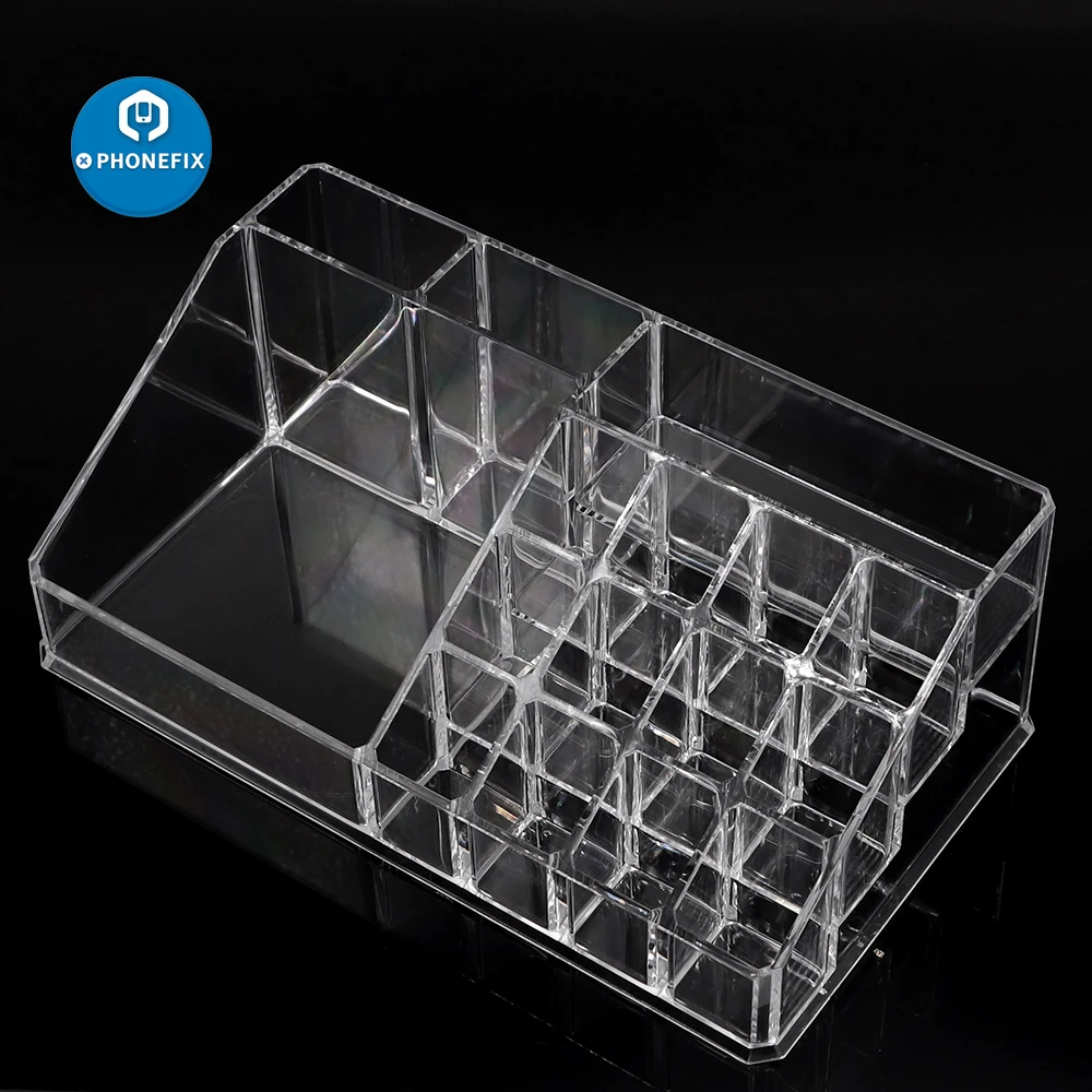 Многофункциональный прозрачный ящик для инструментов ремонта телефонов
