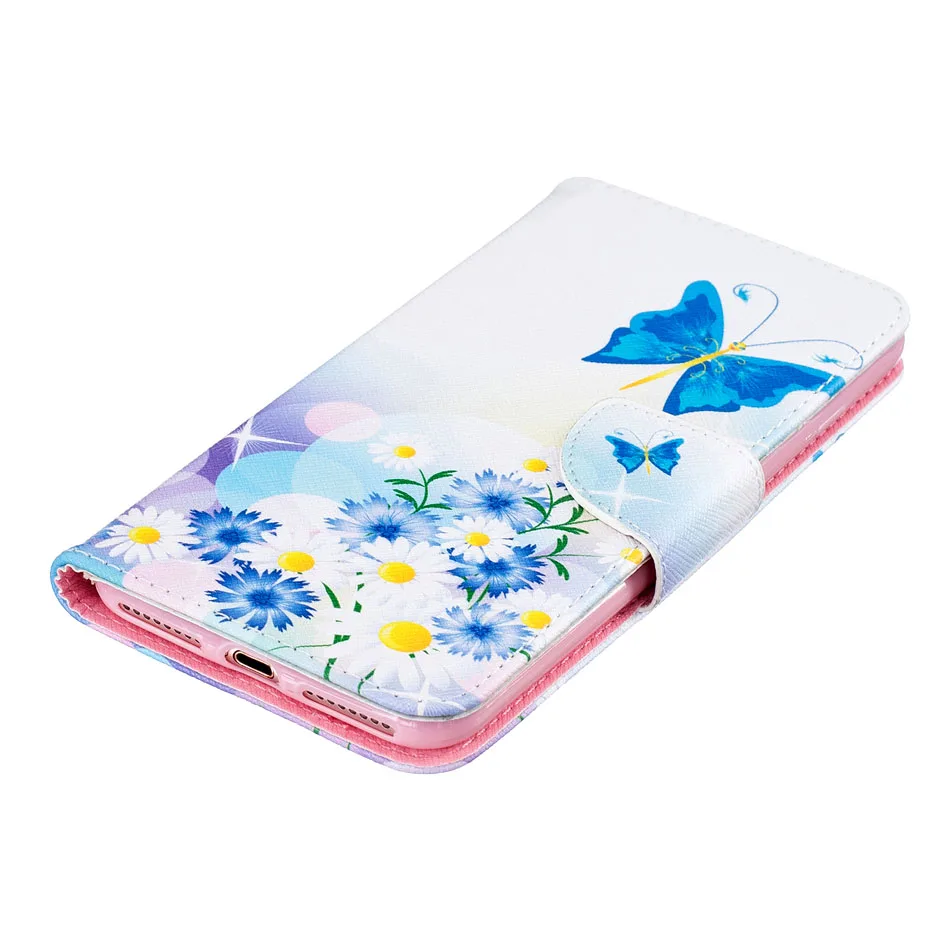 Чехол Desyner для iPhone 4, 4S, 5, 5S, 5C, SE, 6, 6 S, 7 Plus, Модный Магнитный Флип-кошелек из искусственной кожи с рисунком, чехол с подставкой и отделением для карт