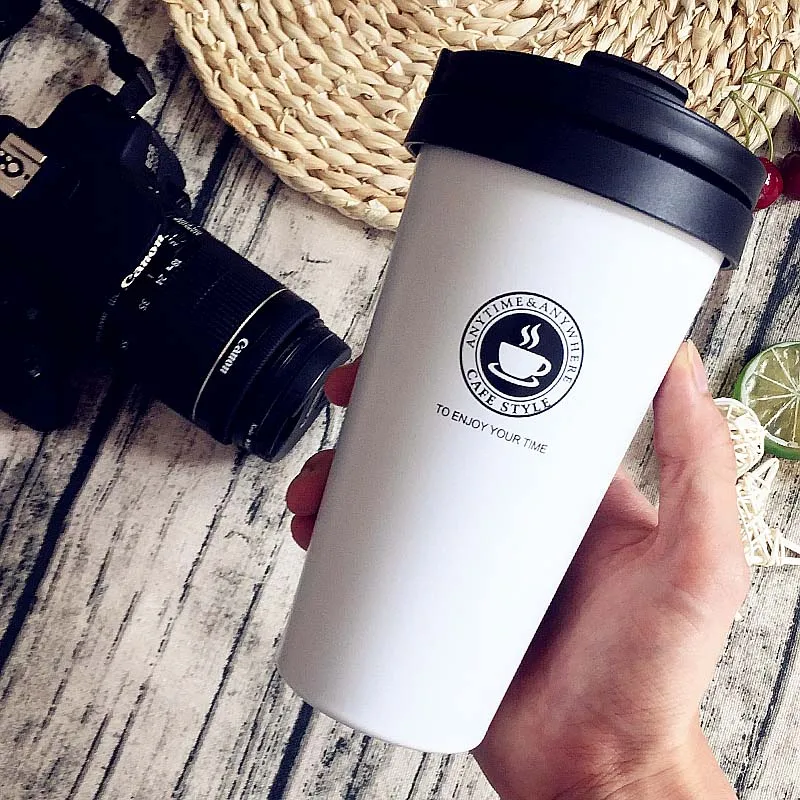 Новый термос кофейные кружки 500 мл вакуумные фляжки из нержавеющей стали с двойными стенками Дорожные