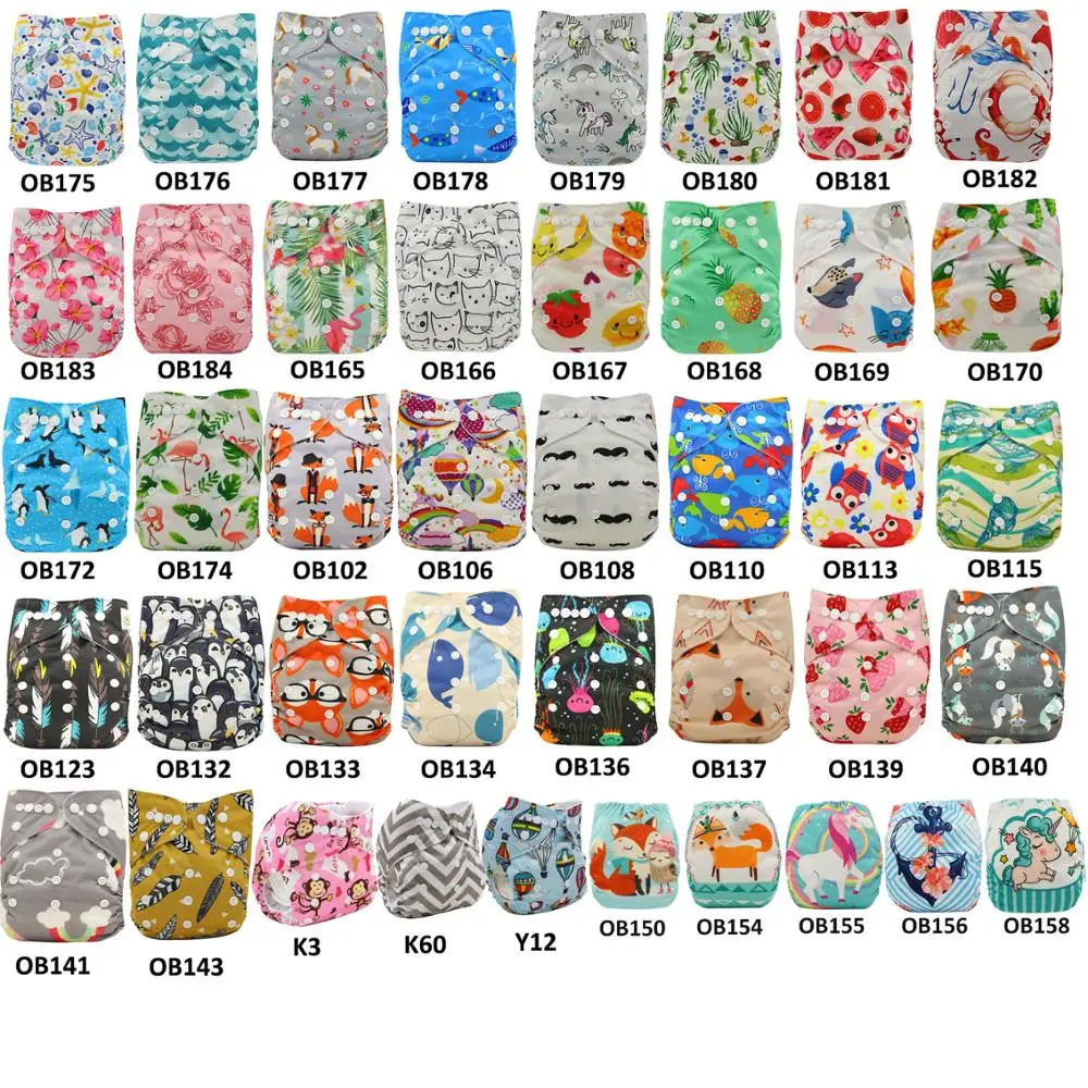 Детские подгузники Ohbabyka разноцветные из замшевой ткани один размер | Мать и