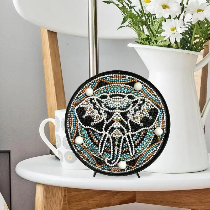 DIY полная дрель алмазная живопись животное светодиодная Ночная лампа вышивка