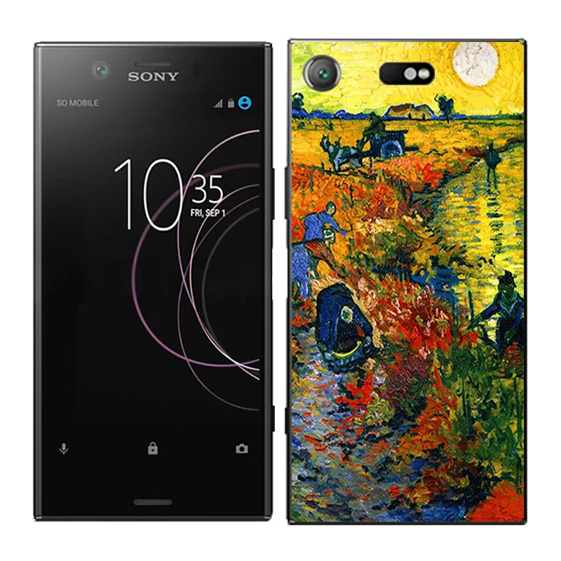 Чехол для телефона s для sony Xperia XZ1 Compact, чехол, задняя крышка с масляной росписью, Fundas, Мягкий Силиконовый ТПУ чехол, ультра тонкие чехлы - Цвет: 20