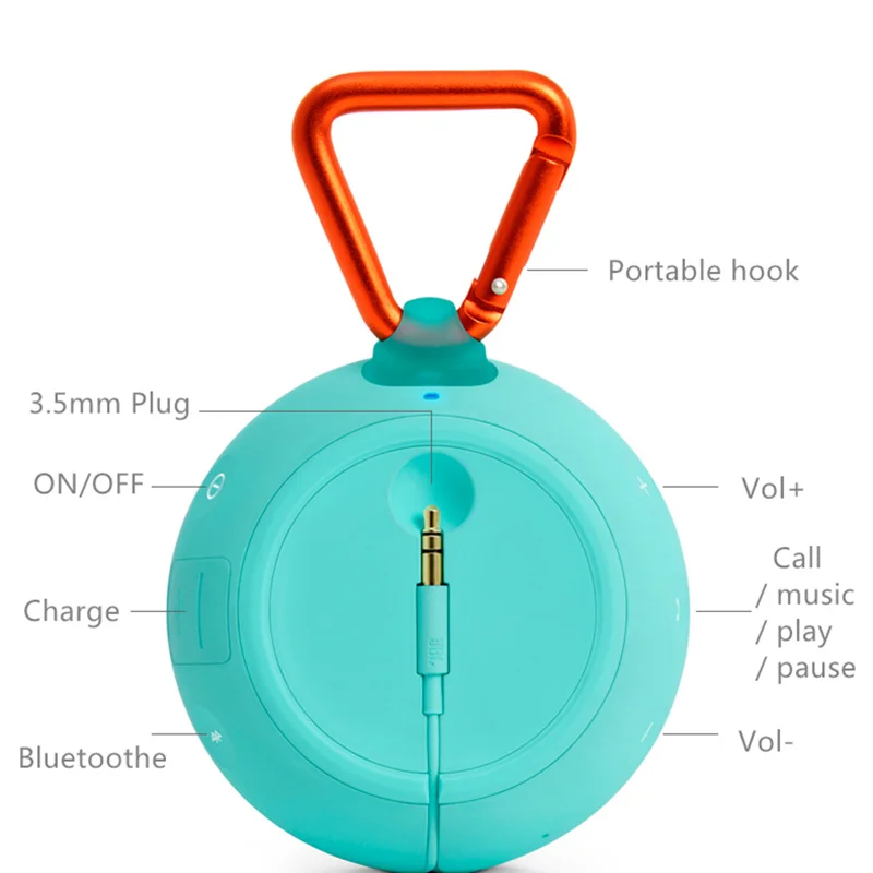 JBL Clip2 музыка Bluetooth портативный динамик аудио открытый мини звуковой IPX7
