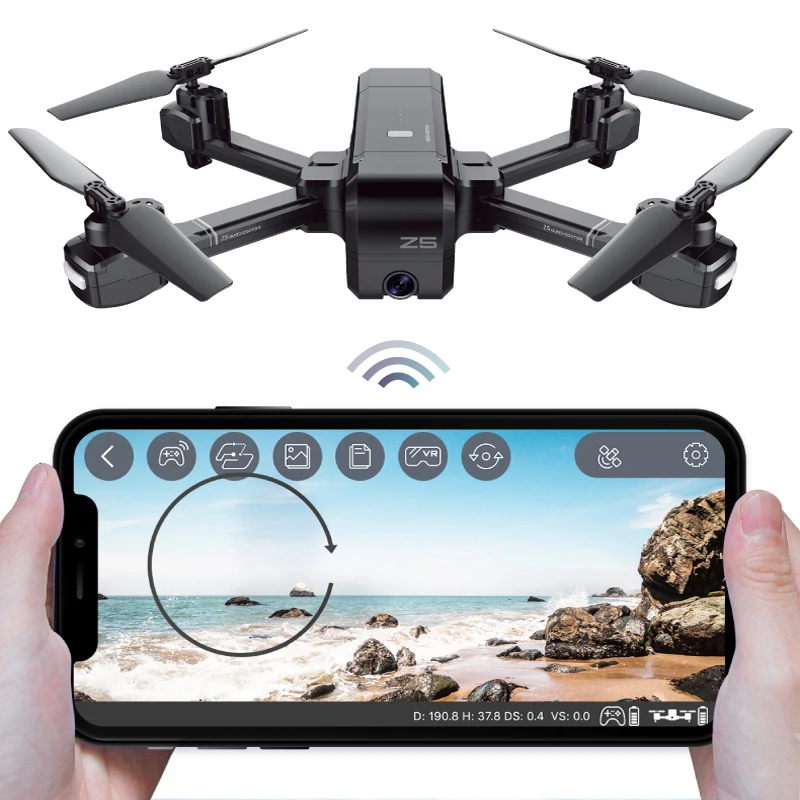 GPS Drone с HD камерой 1080P Профессиональный FPV Wifi RC беспилотники высота удержания авто