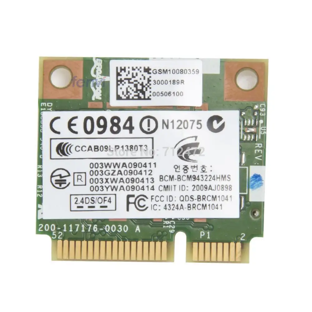 SSEA беспроводная карта Broadcom BCM943224HMS 300 Мбит/с 802.11a/b/g/n Mini PCI-E 2 4G/5 ГГц для Hp 2540p 8460p 5310m