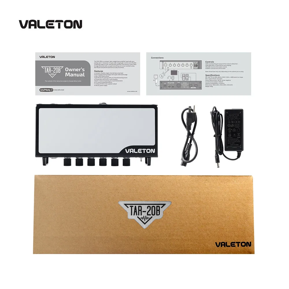 Valeton бас гитара усилитель с хорового пения или искажения Overdrive асфальта для езды