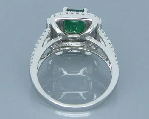 LANMI классическое кольцо с натуральным изумрудом 14k золотые одноцветные ботинки