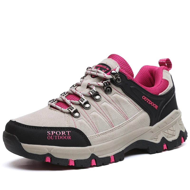 Hiking Womens Shoes Wearable Outdoor For Women Autumn/Winter Walking Boots Leather Waterproof Girls Mountain | Спорт и развлечения