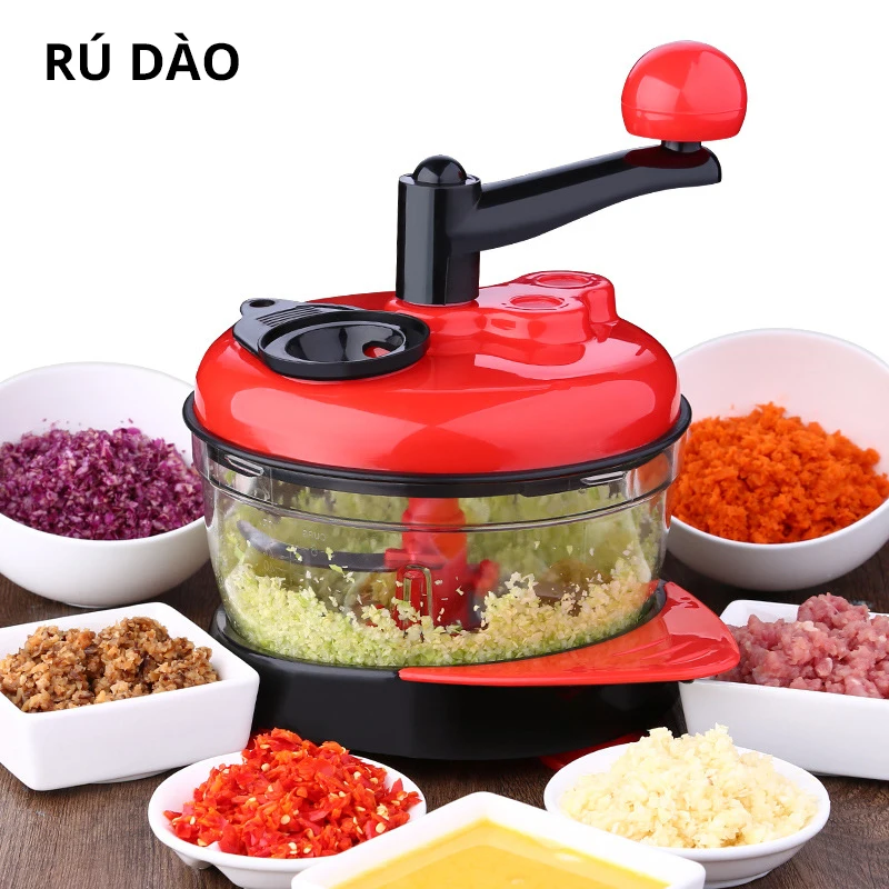 Кухонный Ручной комбайн RUDAO 2 л миксер блендер для яиц мясорубка измельчитель