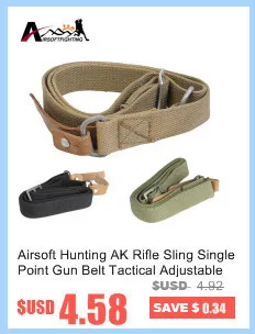 Airsoft Охота AK винтовка Слинг одну точку пистолет ремень тактический регулируемый тяжелых проведения пушки винтовки ремень