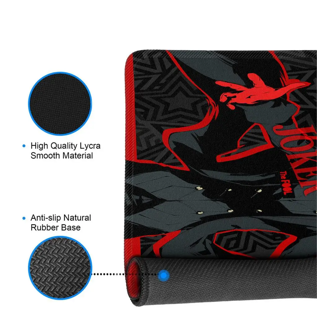 YIMAOC 30*60 cm Large Mouse Pad Gamer Mousepad Rubber Gaming Desk Mat with Locking Edge Persona 5