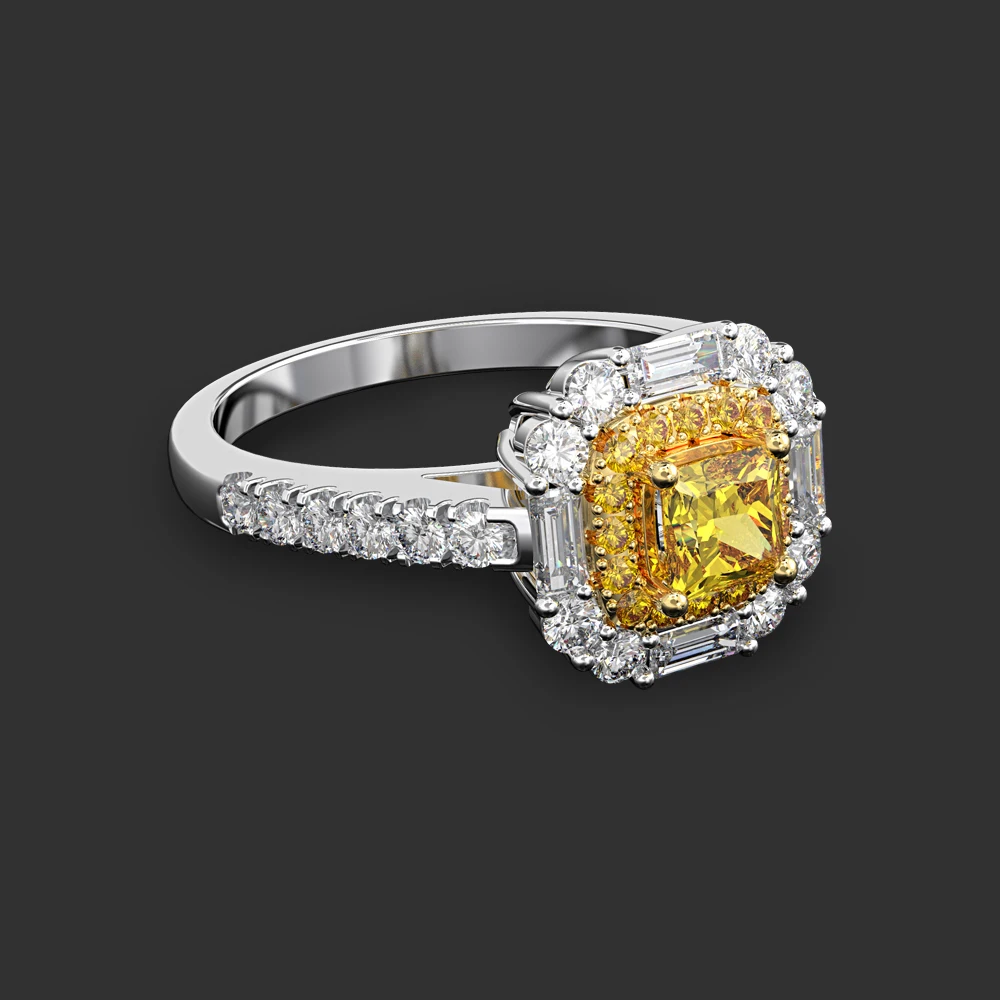 Женское свадебное кольцо с драгоценным камнем 925|Кольца| |