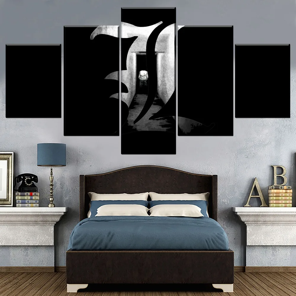 Один комплект 3 предмета аниме тетрадь смерти логотип плакат Декор рамки