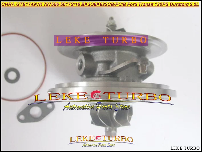 Бесплатная доставка картриджа Turbo CHRA GTB1749VK 787556 -5016S -0017 BK3Q6K682PC для Ford Transit 130PS Duratorq 2.2L