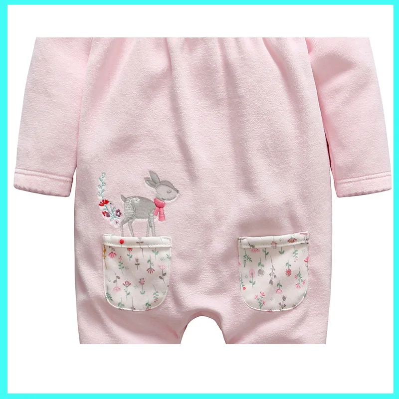 Детский комбинезон с длинным рукавом цветочным принтом | Мать и ребенок