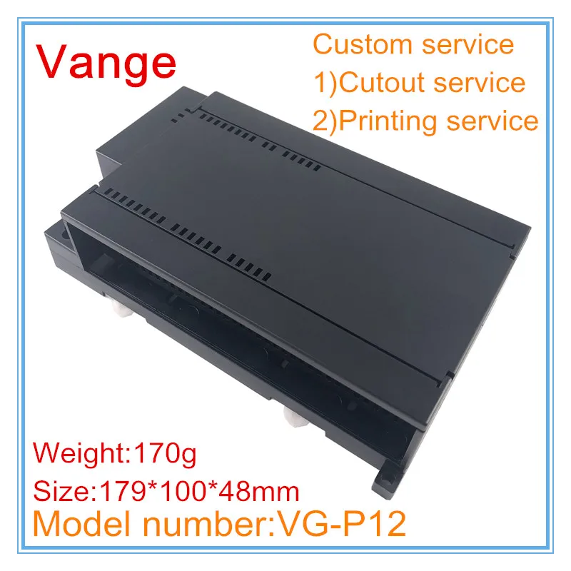 1pcs/lot black color apparatus chassis box 179*100*48mm ABS plastic enclosure case diy for PLC electronic equipment | Обустройство