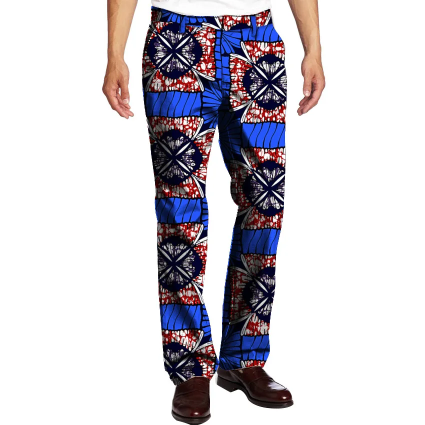 Мужские брюки с принтом в африканском стиле облегающие праздничные рисунком