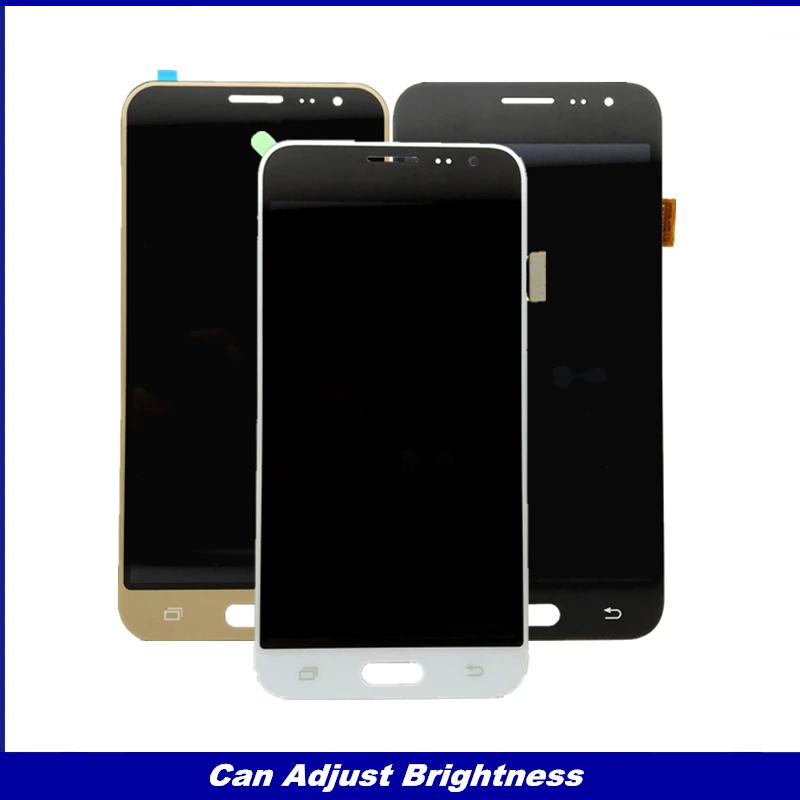 Замена ЖК-дисплея для samsung Galaxy J3 J320 J320F J320H ЖК-дисплей кодирующий преобразователь сенсорного экрана в сборе с регулировкой яркости
