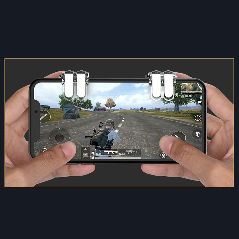 Геймпад триггера для PUBG мобильный телефон огонь Кнопка Aim ключ смарт-мобильный телефон игры L1R1 шутер контроллер для iPhone Xiaomi