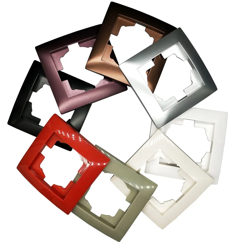 Настенная розетка с красной рамкой европейский стандарт DIY 16А 250В декоративная |