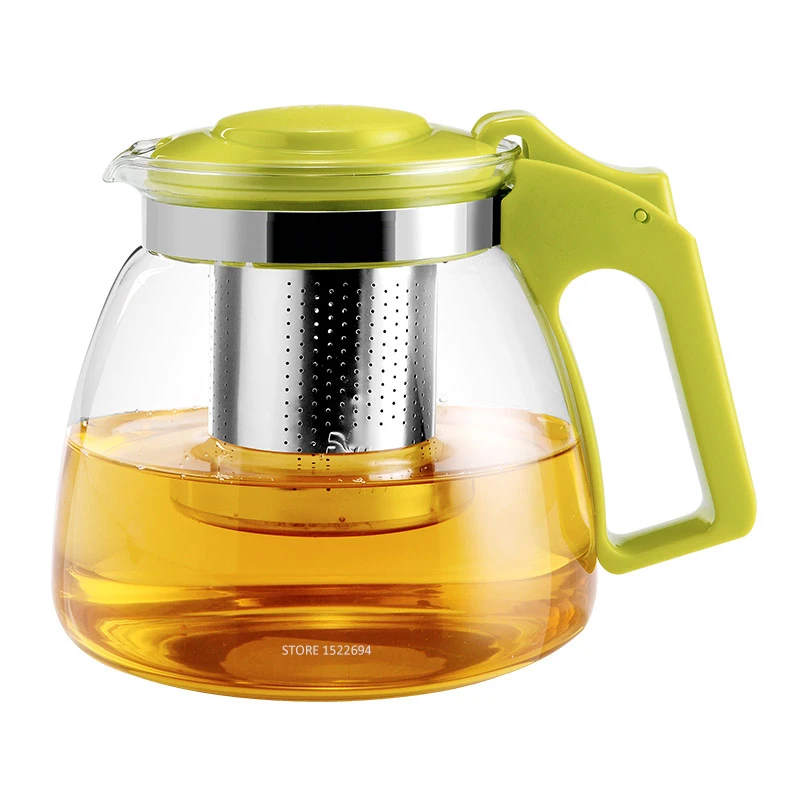 Стеклянный чайник Reinfored 900 мл стеклянный графин с инфузером для процветания и