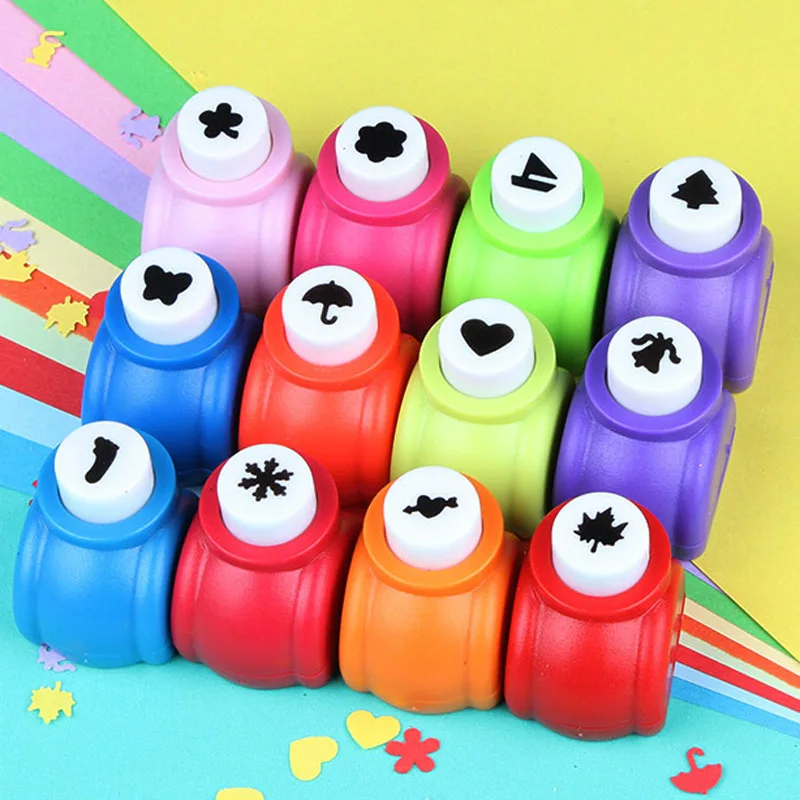 10pcs Christmas Embossing DIY Paper Cutter boy girl scrapbook Shaper device Hole Punch Kids Handmade Craft set gift | Канцтовары для