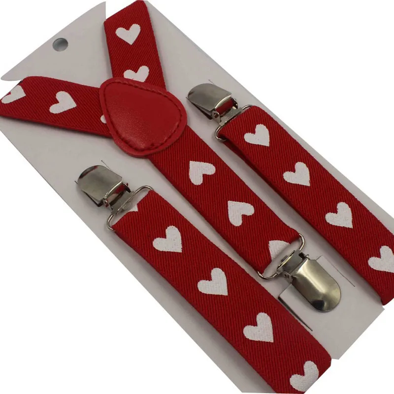 

European and American fashion red heart child suspender belt FY18101912