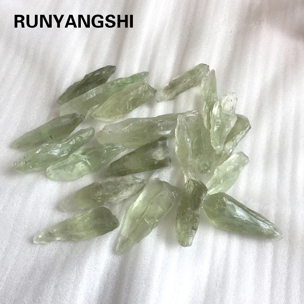 Натуральный Зеленый хрустальный камень кварцевая галька необработанные камни