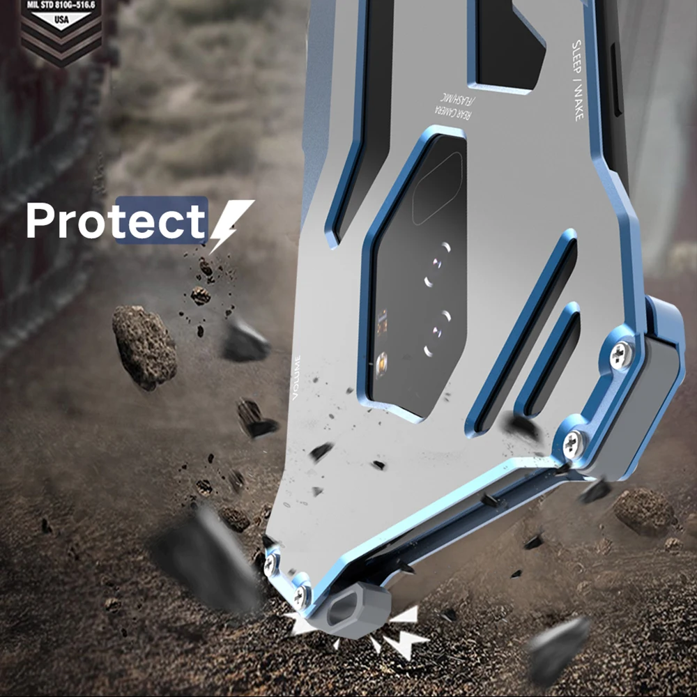 

Luxury Gundam Aluminum Metal Case For Samsung Galaxy S9/ Plus Thin Hard Shockproof Back Cover For Samsung Galaxy S9 S9 Plus Case