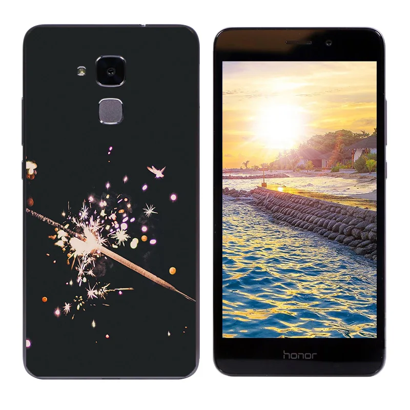 Мягкий силиконовый чехол для Huawei Honor 5C/7 Lite/GT3 5 2 дюйма с треугольным принтом C -