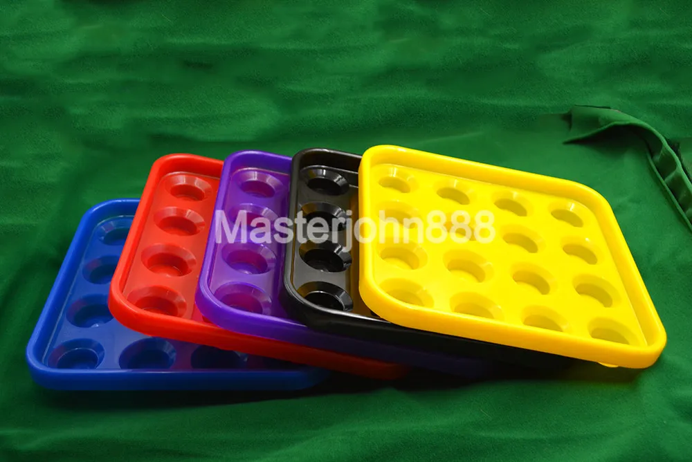 

5-Color Pool Billiards Snooker Ball Box Plastic Case Container 22-Ball Holes Snooker Accessories Free Shipping Wholesales