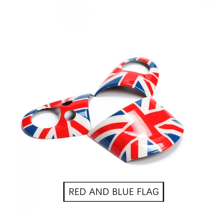 Union Jack Чехол на руль Mini Cooper, декоративные аксессуары для интерьера, наклейки для R55 R56 R57 R58 R59 R60 Clubman Countryman - Название цвета: Union Jack