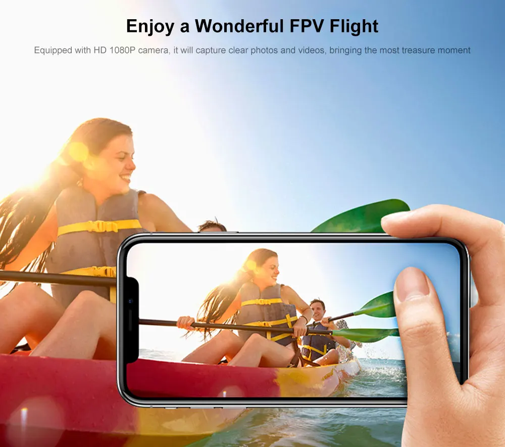 Лидер продаж Радиоуправляемый Дрон gps 1080P WiFi FPV дроны RTF высота удержания точки интерес Следуйте один ключ возврата Квадрокоптер