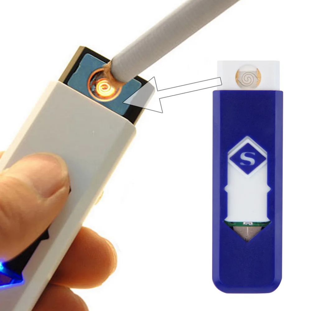 1 шт. USB Электронная Аккумуляторная Батарея Непламено Сигары Сигареты Без пламени