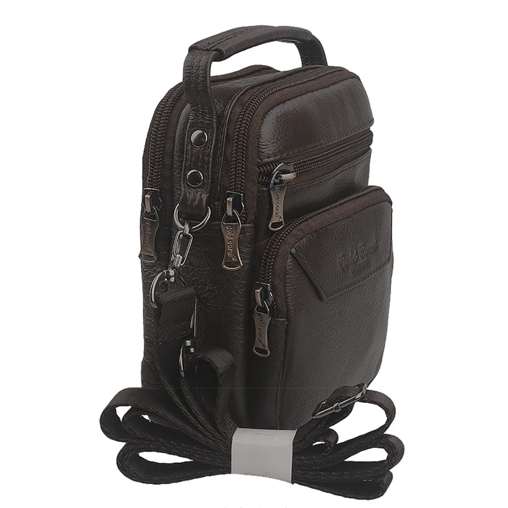 Сумка мессенджер на плечо из натуральной воловьей кожи Мужской Дорожный тоут