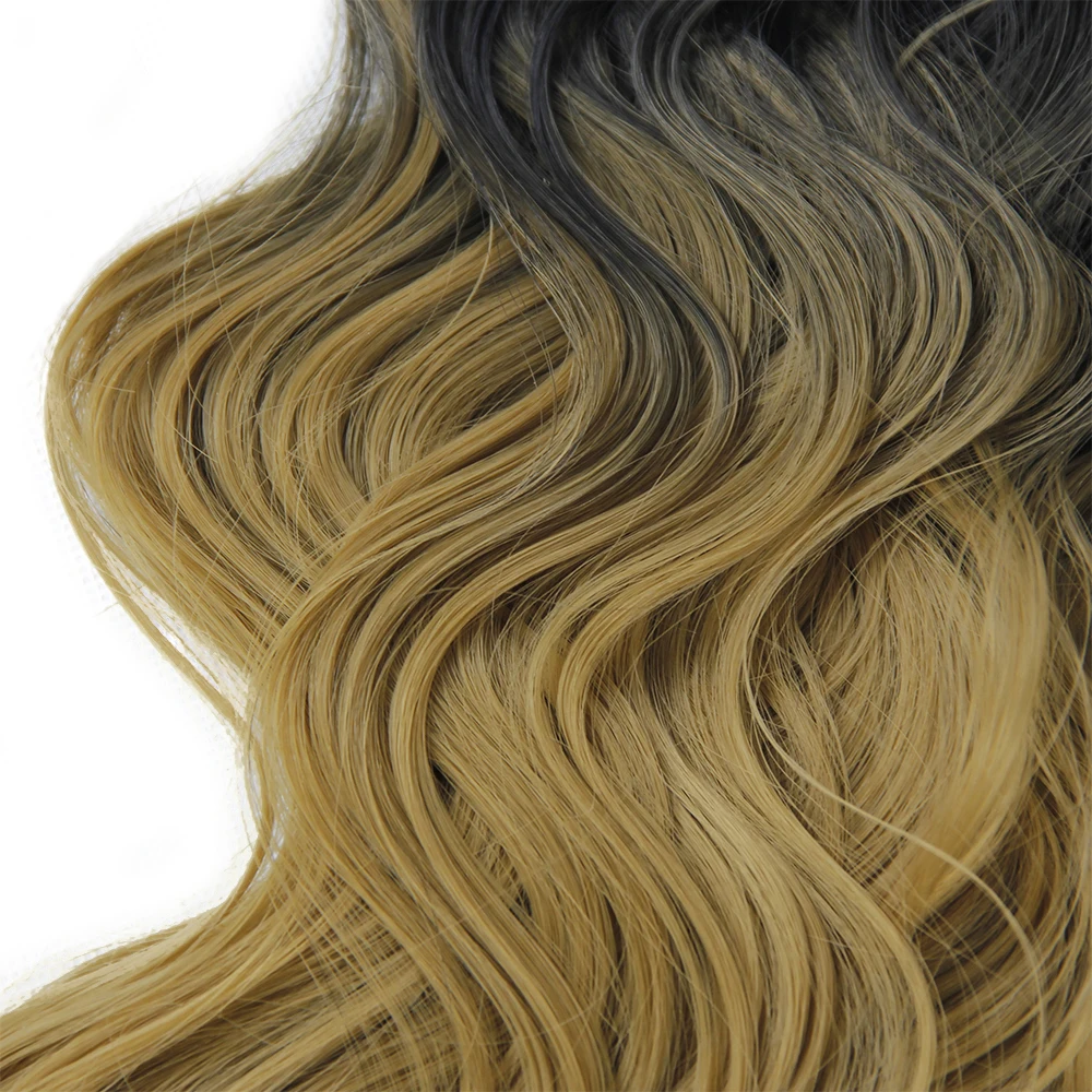 Синтетический конский хвост для наращивания волос объемная волна De Cabello заколки
