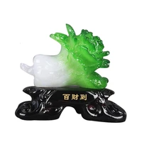 feng shui bai choi pok choi the cabbage statue for wealth luck w3065