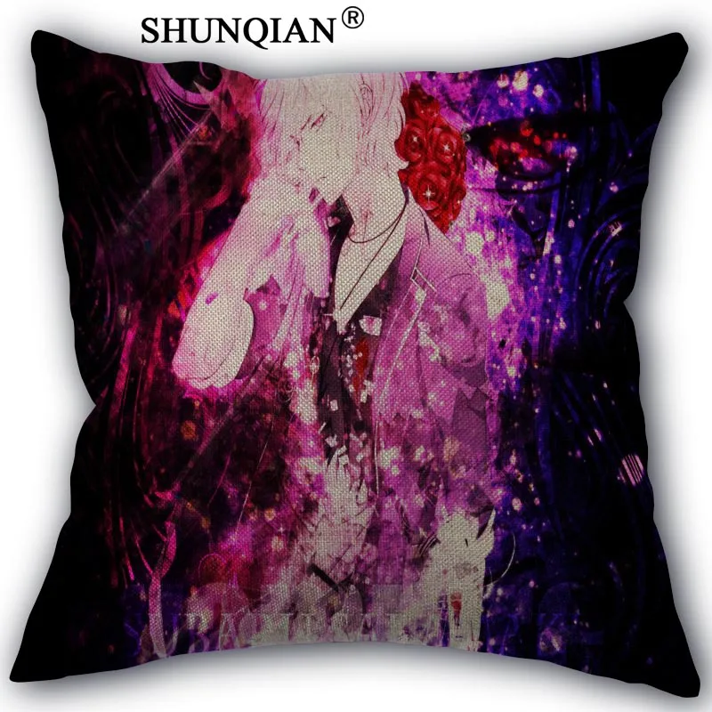 Pillow Cover Изготовленная на заказ накидка для подушки, Diabolik Lovers хлопковые льняные наволочки для подушек, для дома Текстиль площадь размером 45*45 см Спальня домашняя декоративная наволочка - Цвет: Pillow Cover