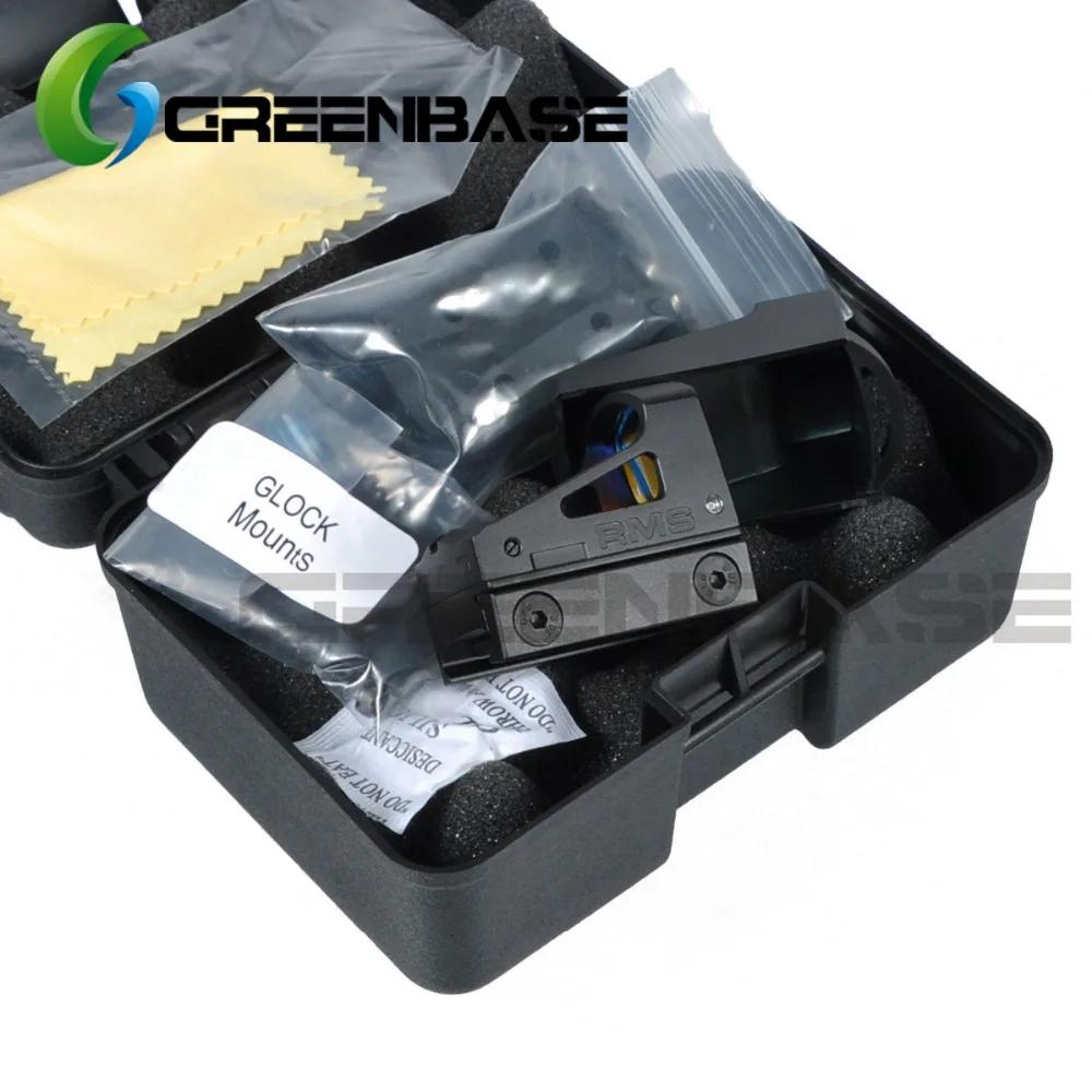 Greenbase Тактический Airsoft пистолет Glock RMS рефлекс мини прицел Красная точка зрения с