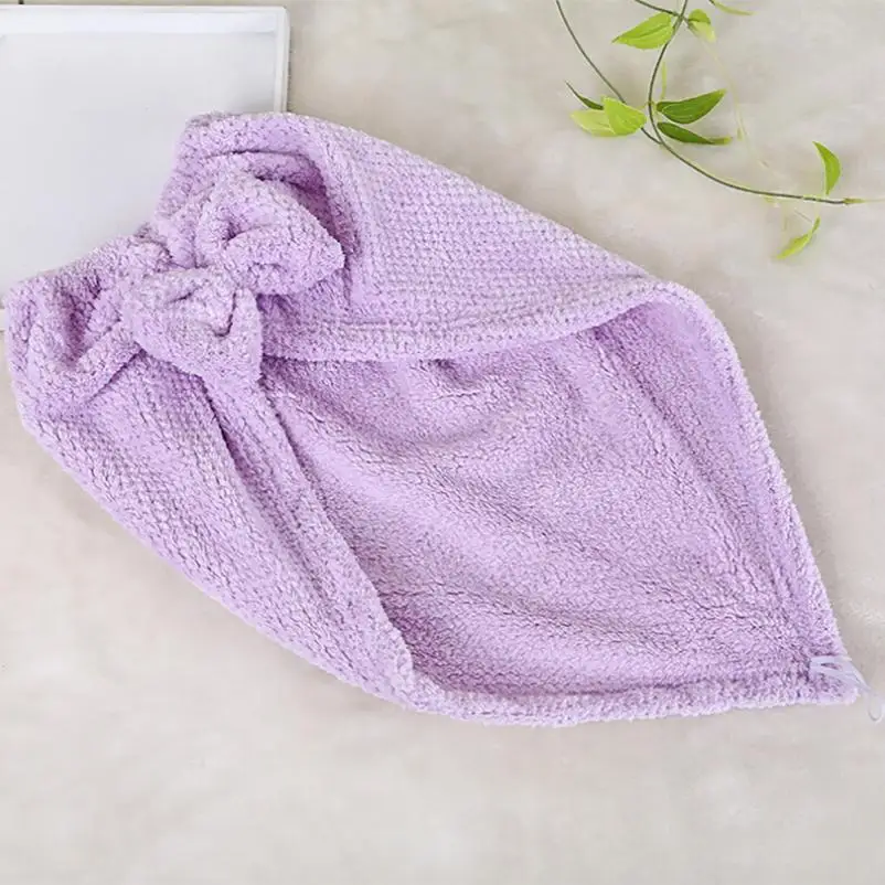 Шапочка для душа текстиль волос тюрбан шапка быстрой сушки шапочка сатиновая