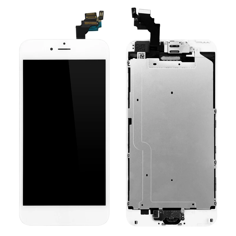 ЖК-дисплей для iPhone 6 plus 3 шт./лот класс AAA сменный экран с кнопкой возврата и