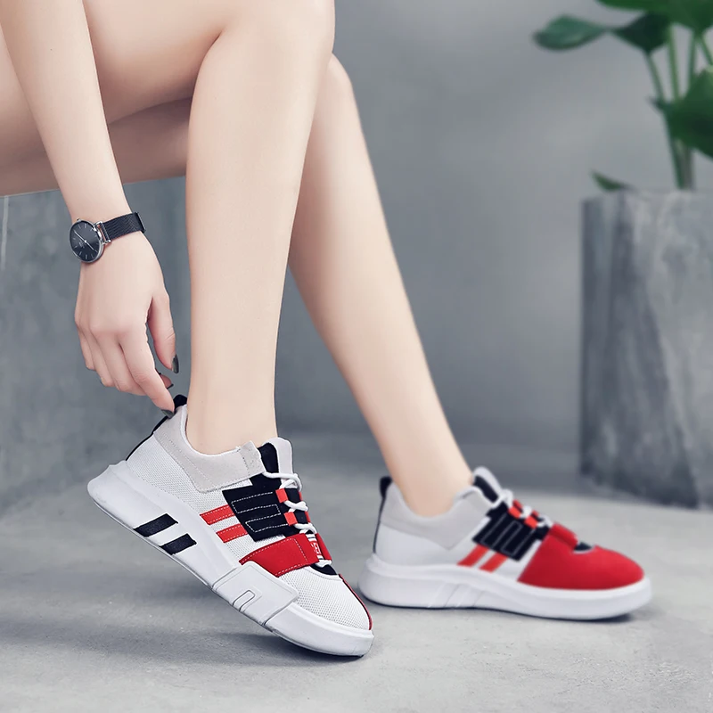 Разноцветные сникерсы Женская Повседневная Вулканизированная обувь