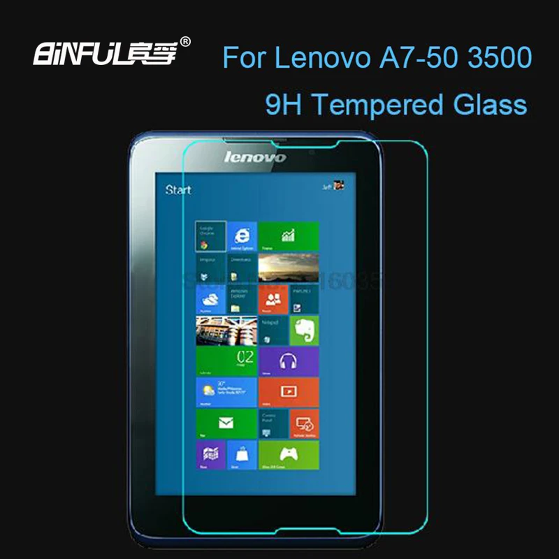 

9H Anti-Shatter Tempered Glass Protector Toughened film For Lenovo A3500 A7-50 Screen Protector Protective Guard