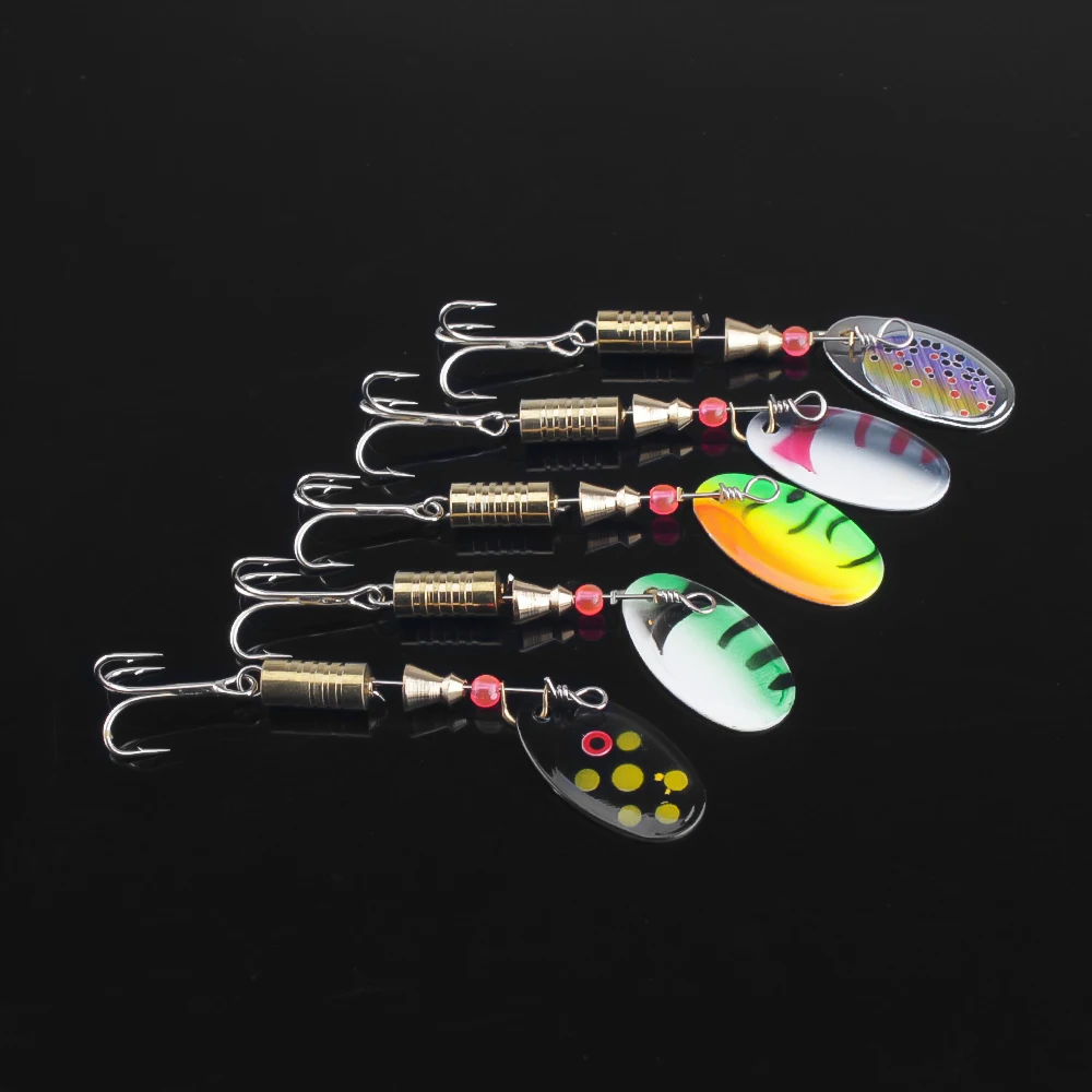 DNDYUJU 5Pcs/lot Spoon Lure Hard Bait Spinner Isca Artificial Metal Fishing Tackle | Спорт и развлечения