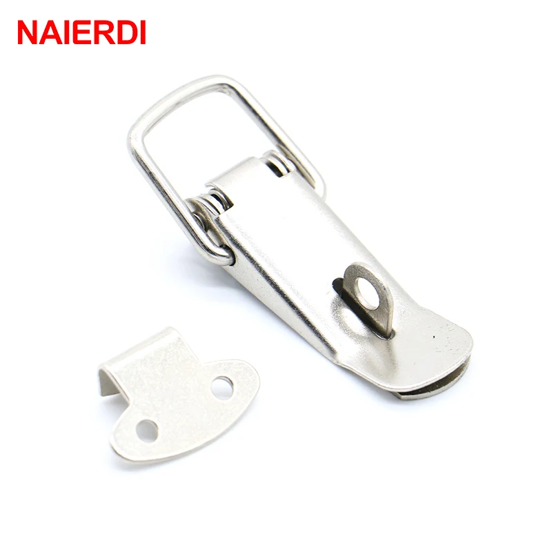 NAIERDI-J106 замки для ящиков, Пружинные защелки, задвижки 27*63, железные запоры для раздвижных дверей, окон, мебельная фурнитура